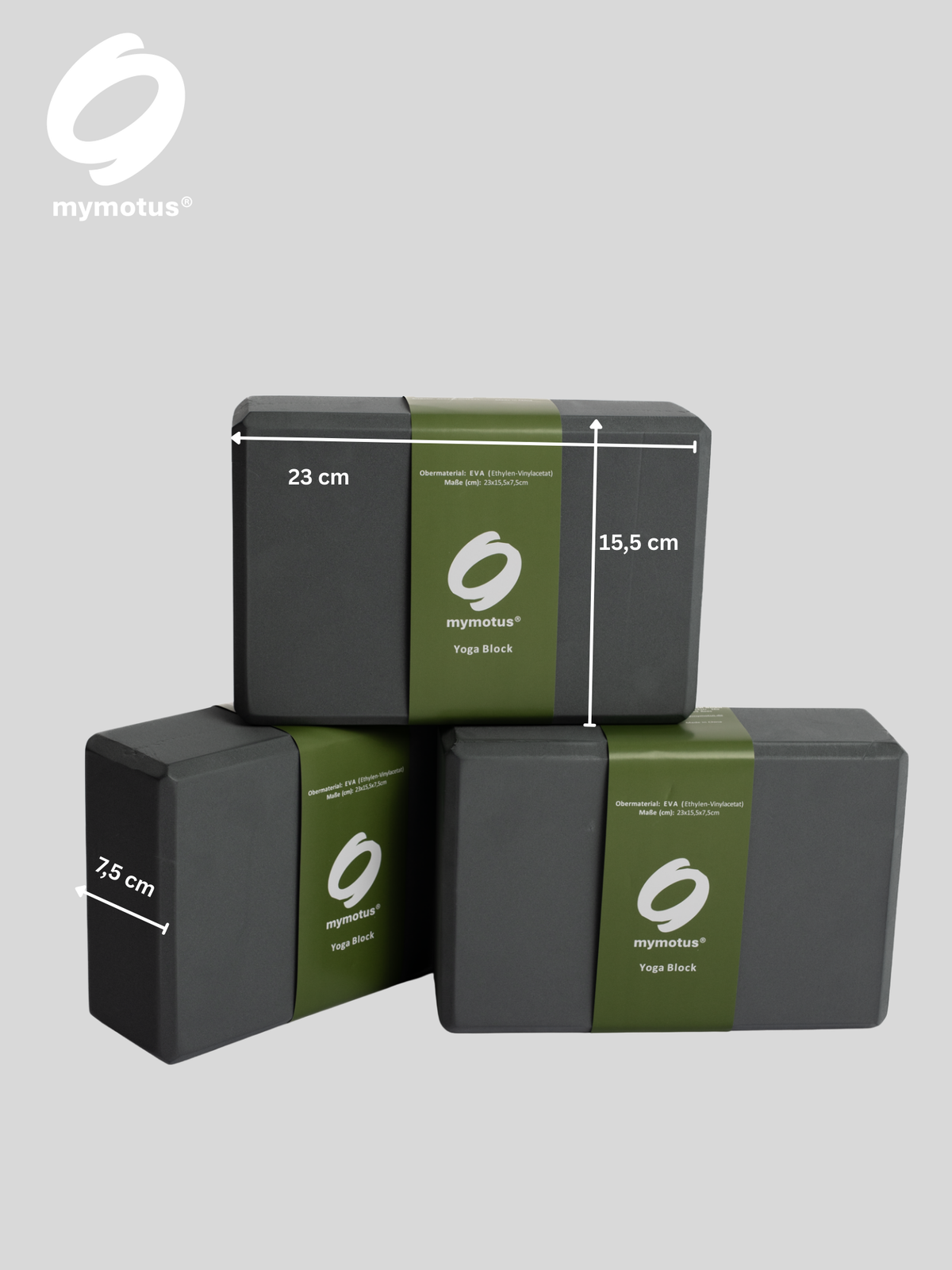 Mymotus Yoga Block Dark Grey ACC 230.002