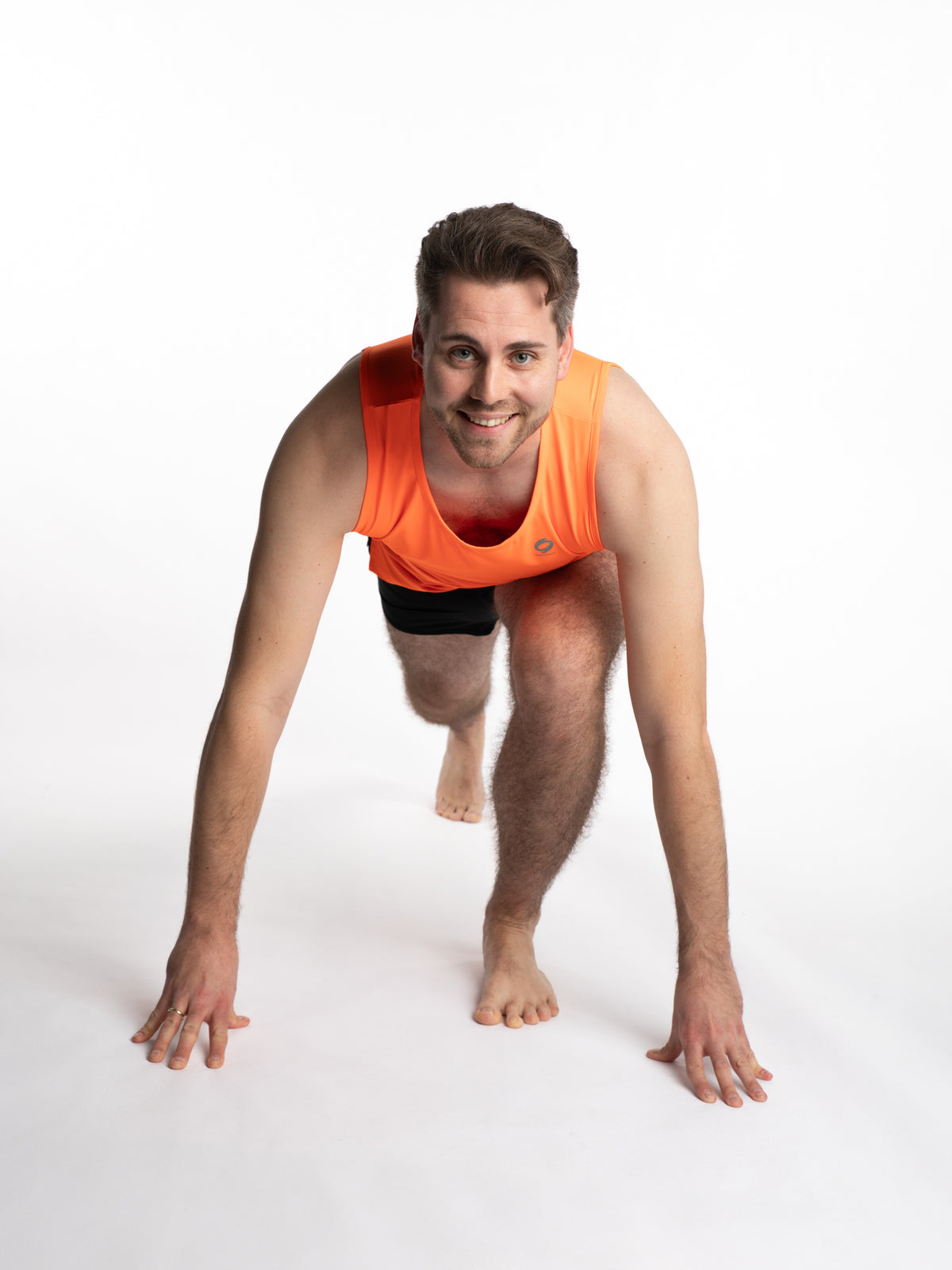 Mymotus Men Comfort Running Tanktop Shocking Orange RM11