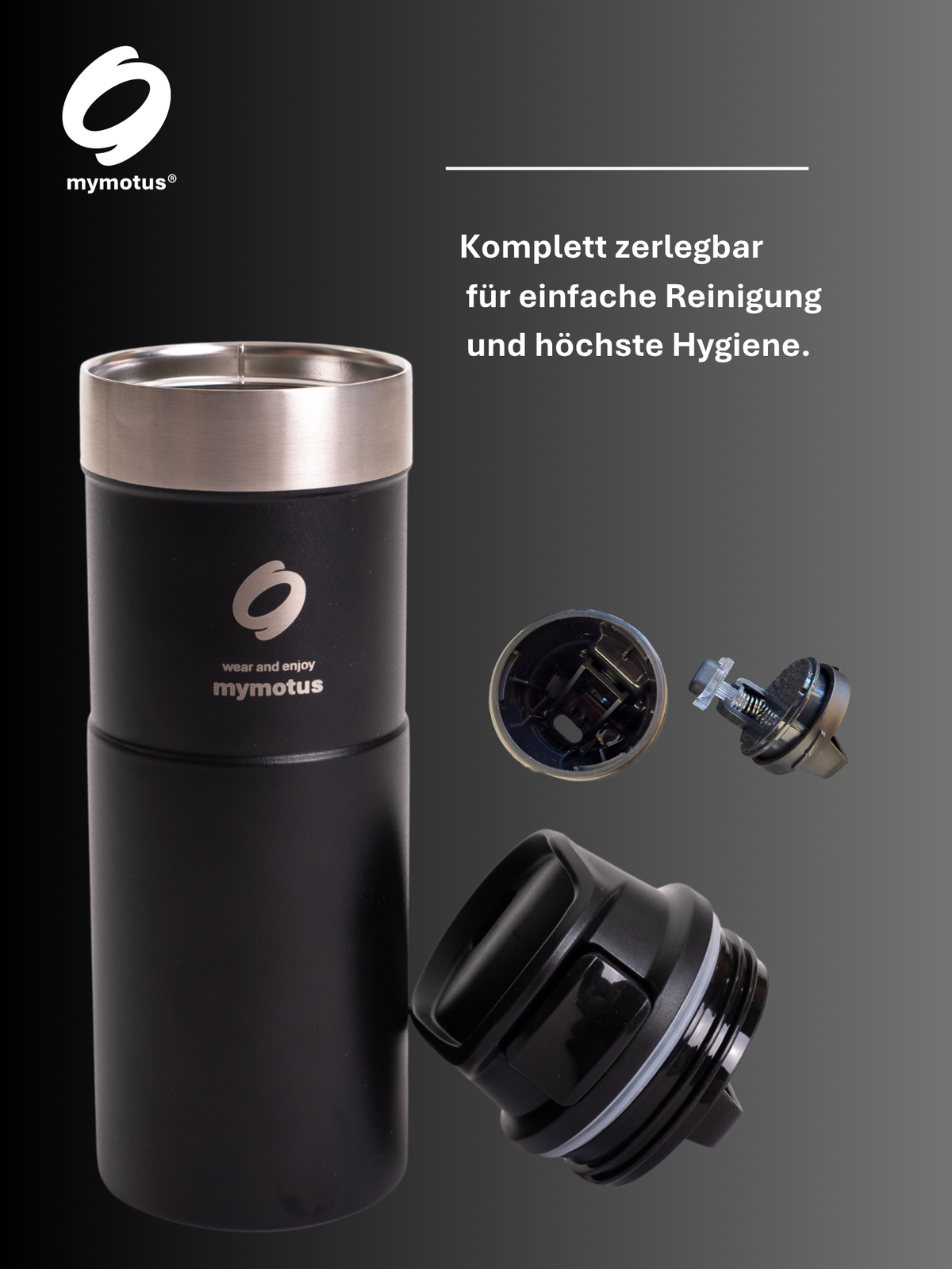 Mymotus Thermoflasche Black ACC210