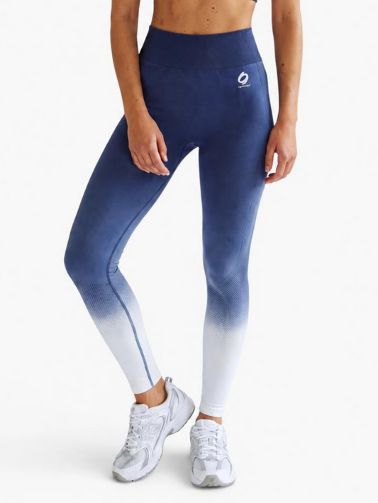 Mymotus® Ladies seamless legging ,blue dip dye RW53
