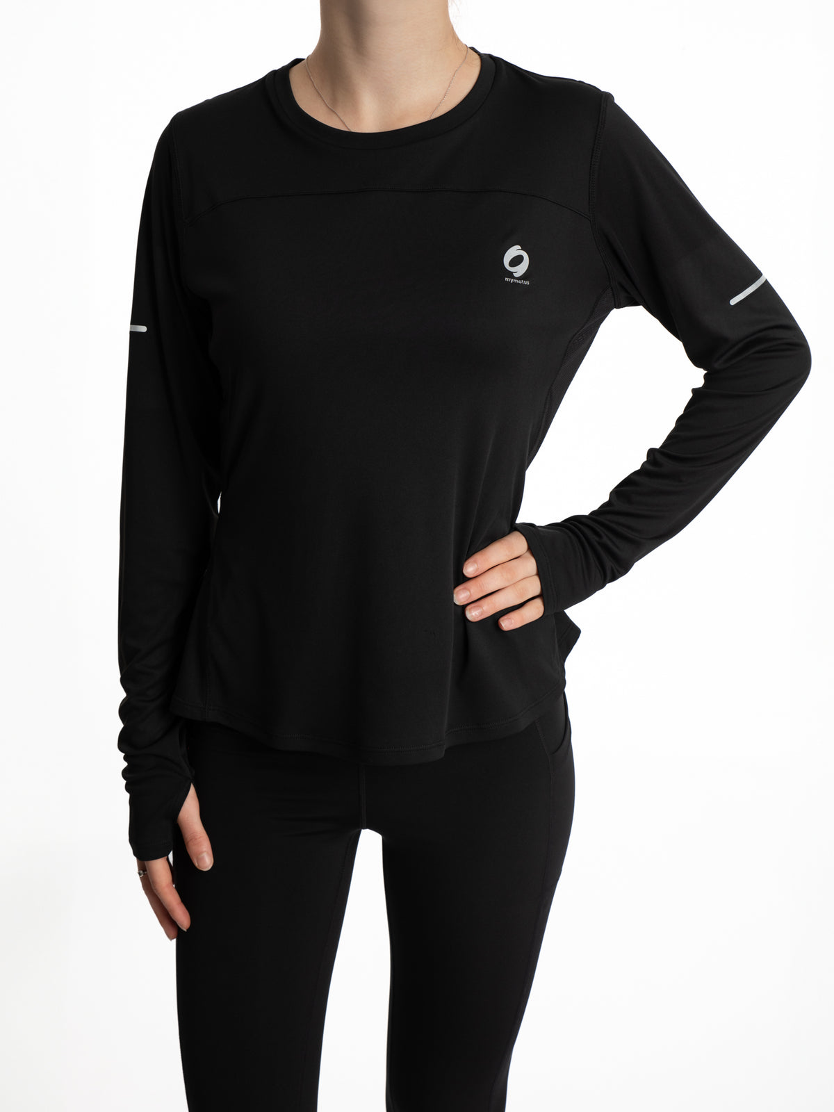 Mymotus Ladies Comfort Running Longsleeve Shirt Black RW31