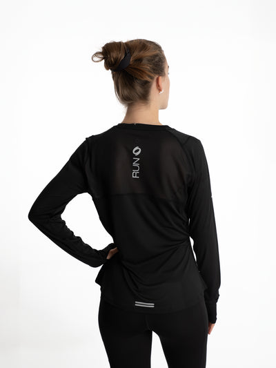 Mymotus Ladies Comfort Running Longsleeve Shirt Black RW31