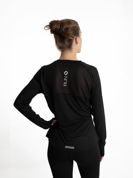 Mymotus Ladies Comfort Running Longsleeve Shirt Black RW31