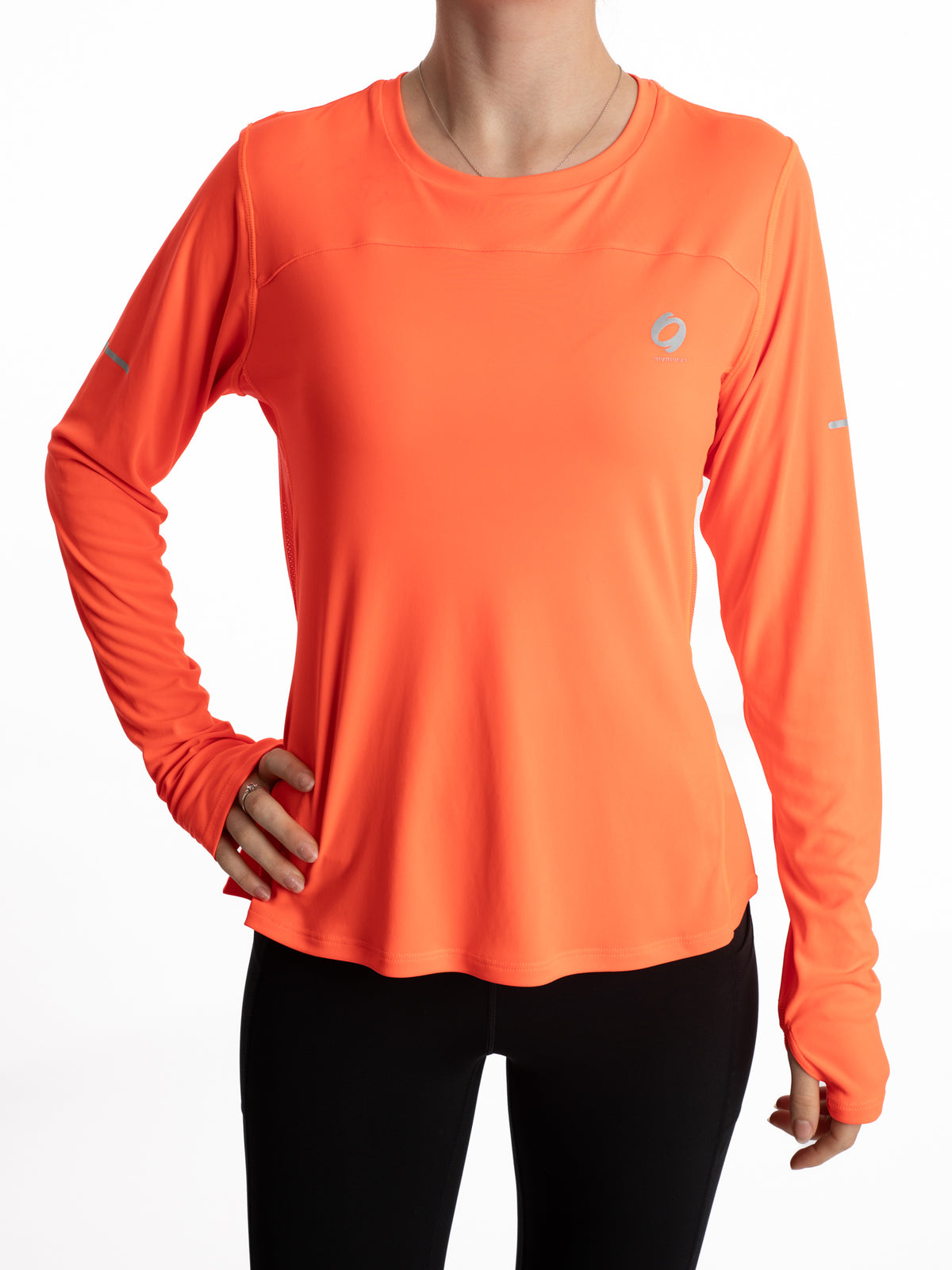 Mymotus Ladies Comfort Running Longsleeve Shirt Fiery Coral RW31