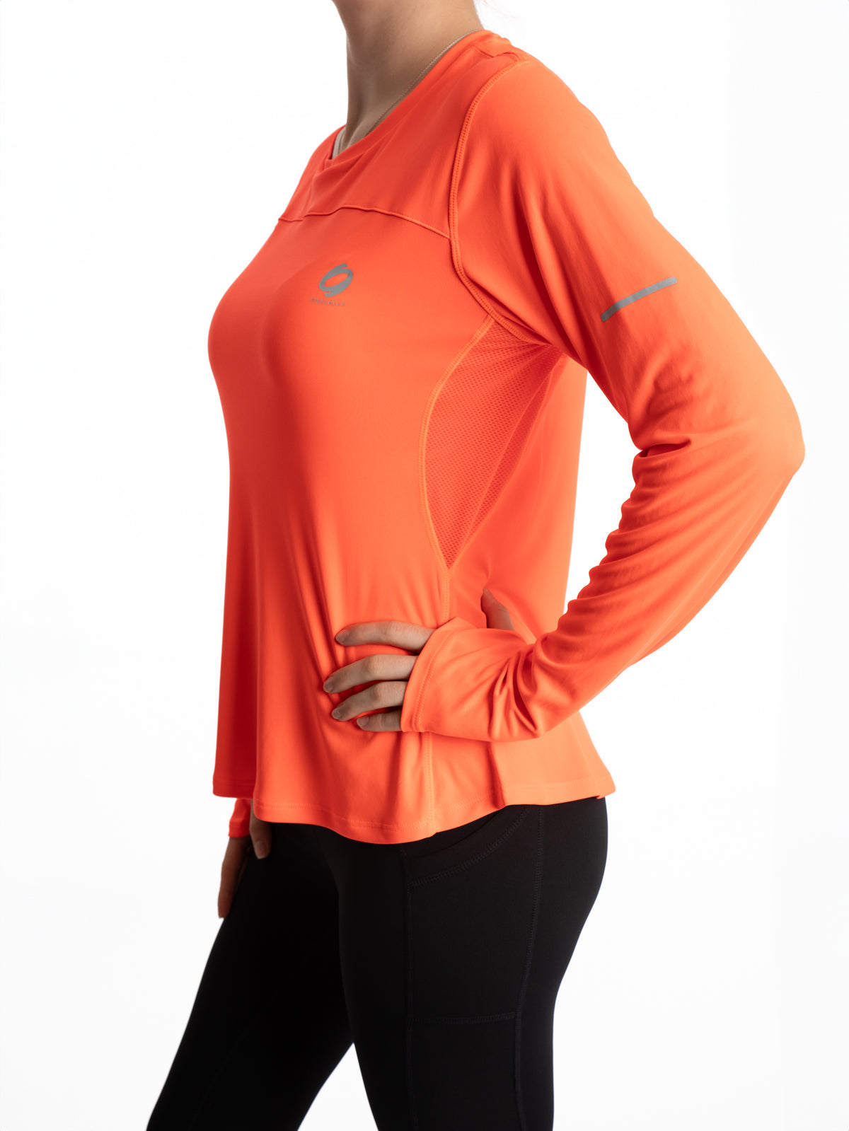 Mymotus Ladies Comfort Running Longsleeve Shirt Fiery Coral RW31