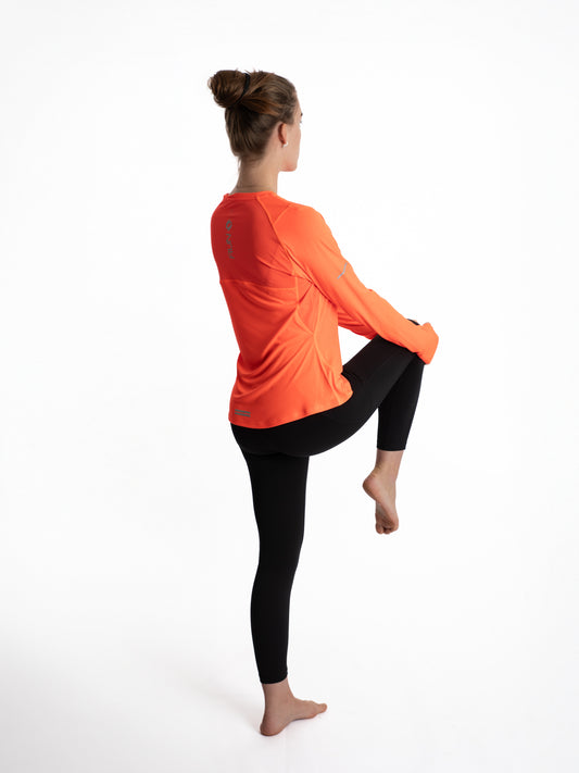 Mymotus Ladies Comfort Running Longsleeve Shirt Fiery Coral RW31