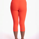 Mymotus Ladies Comfort Running Tight 3/4 Fiery Coral RW51