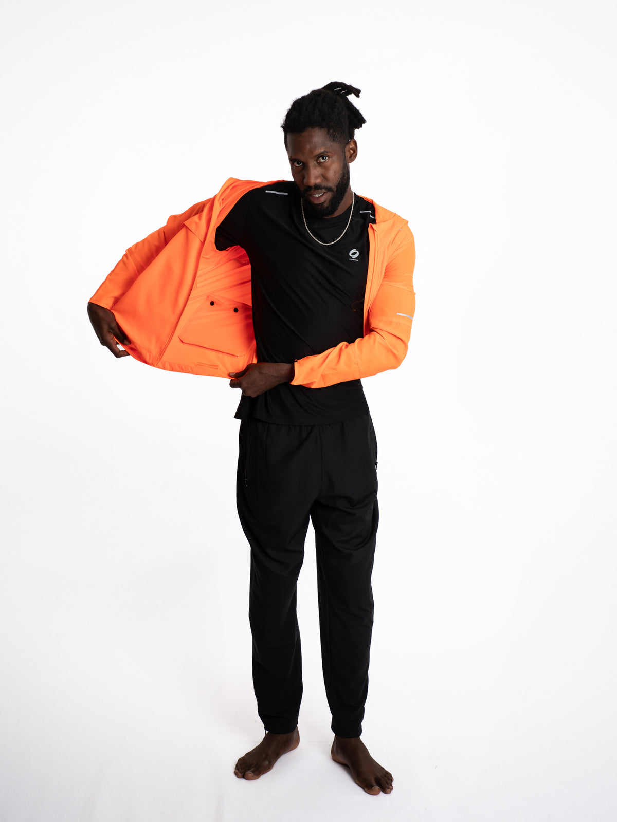 Mymotus Men Comfort Running Jacke Shocking Orange RM41