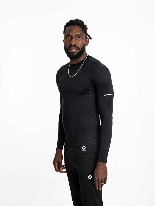 Mymotus Men Comfort Running Longsleeve T-Shirt Black RM32 NOS