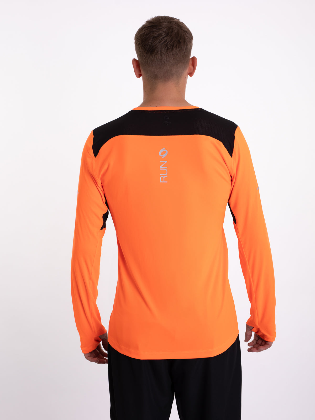 Mymotus Men Comfort Running Longsleeve Shirt Shocking Orange RM31