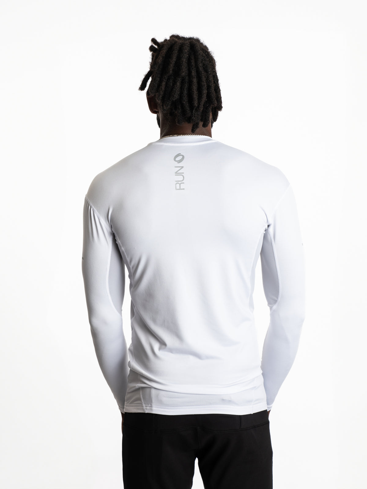 Mymotus Men Comfort Running Longsleeve T-Shirt White RM32