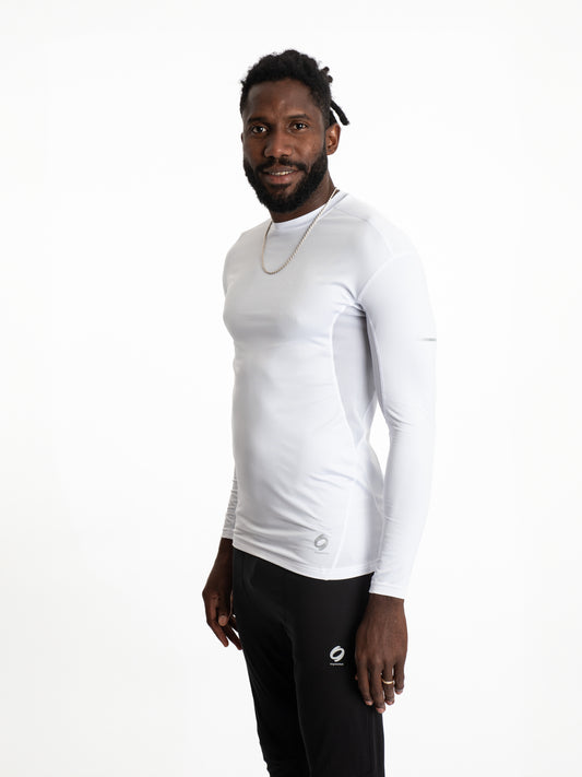 Mymotus Men Comfort Running Longsleeve T-Shirt White RM32