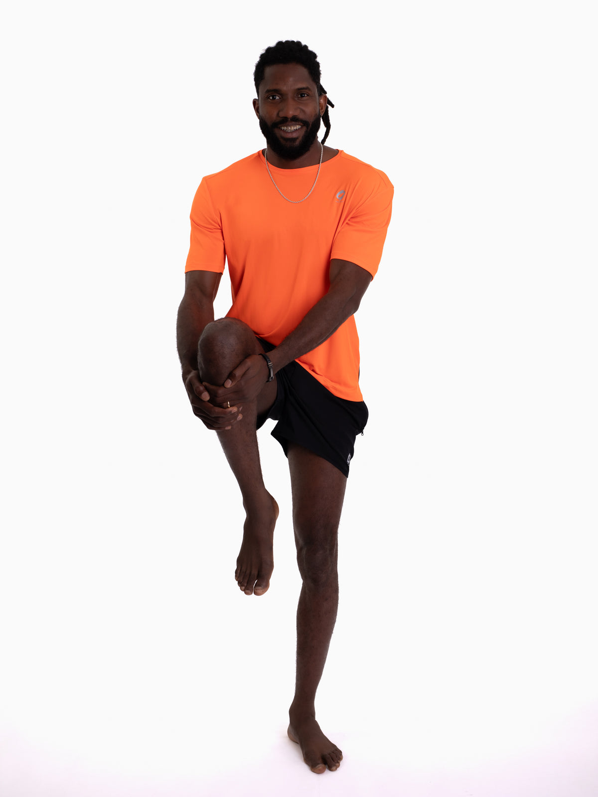 Mymotus Men Comfort Running T-Shirt Shocking Orange RM21 V1