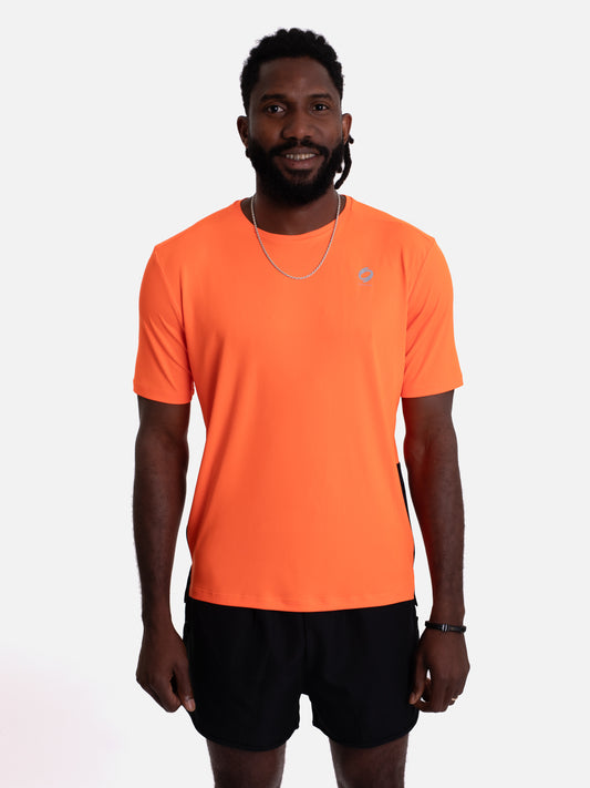 Mymotus Men Comfort Running T-Shirt Shocking Orange RM21 V1