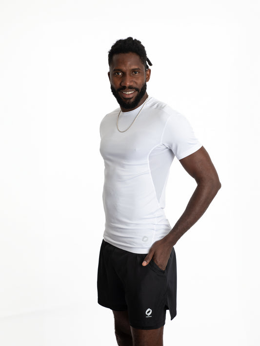 Mymotus Men Comfort Running T-Shirt White RM23