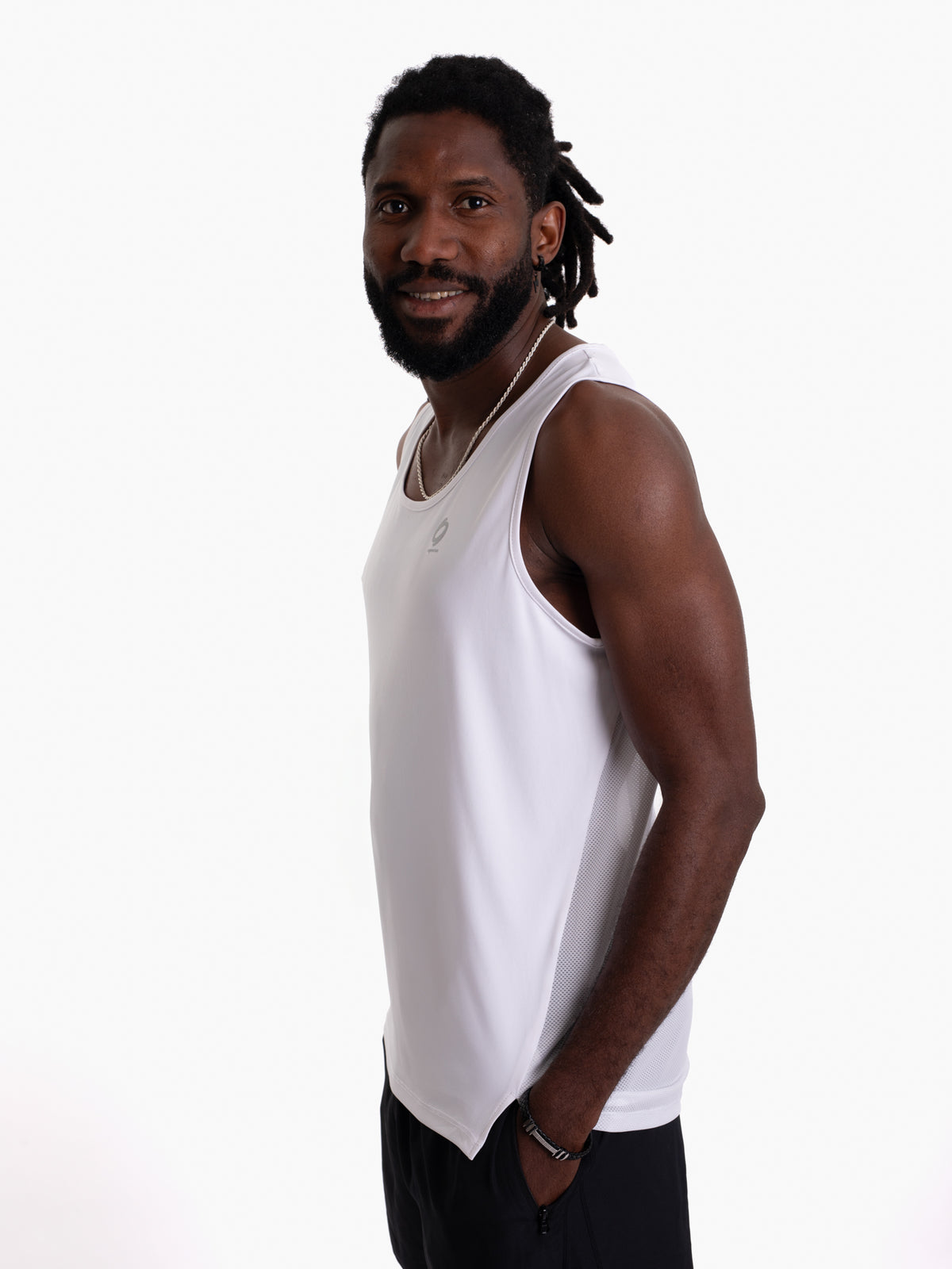 Mymotus Men Comfort Running Tanktop White RM11