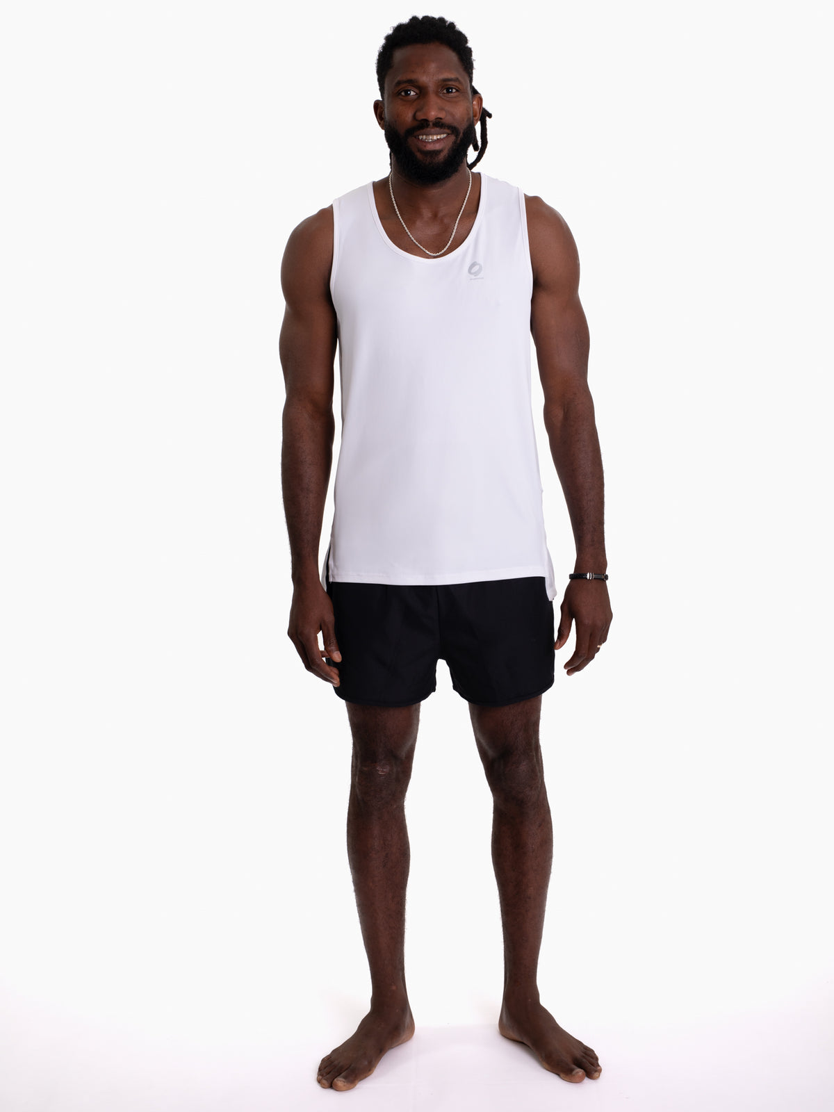 Mymotus Men Comfort Running Tanktop White RM11