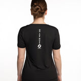 Mymotus Ladies V-neck T-shirt Black YW25