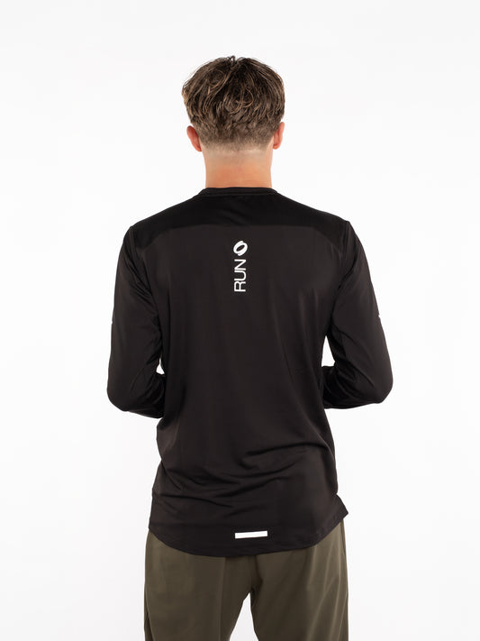 Mymotus Men Comfort Running Longsleeve Shirt Black RM34