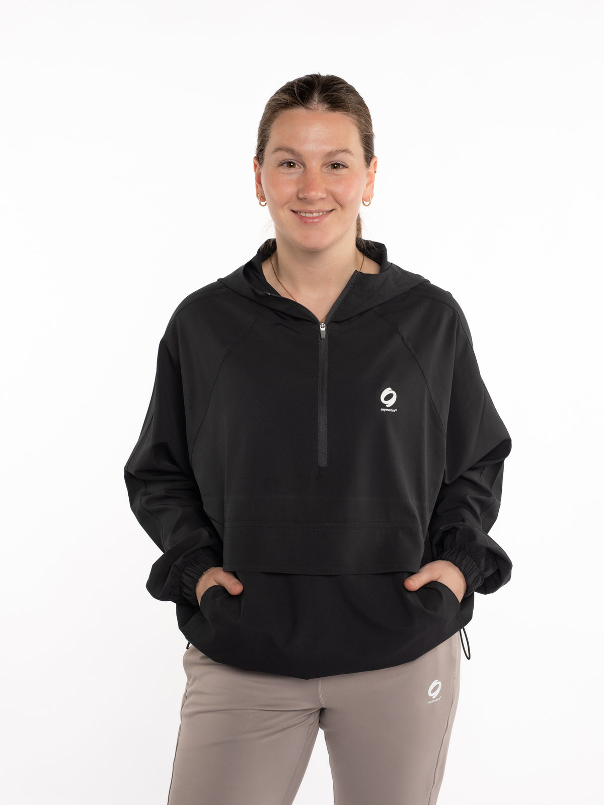 Mymotus Ladies Comfort Running pull on Jacke Black  RW33