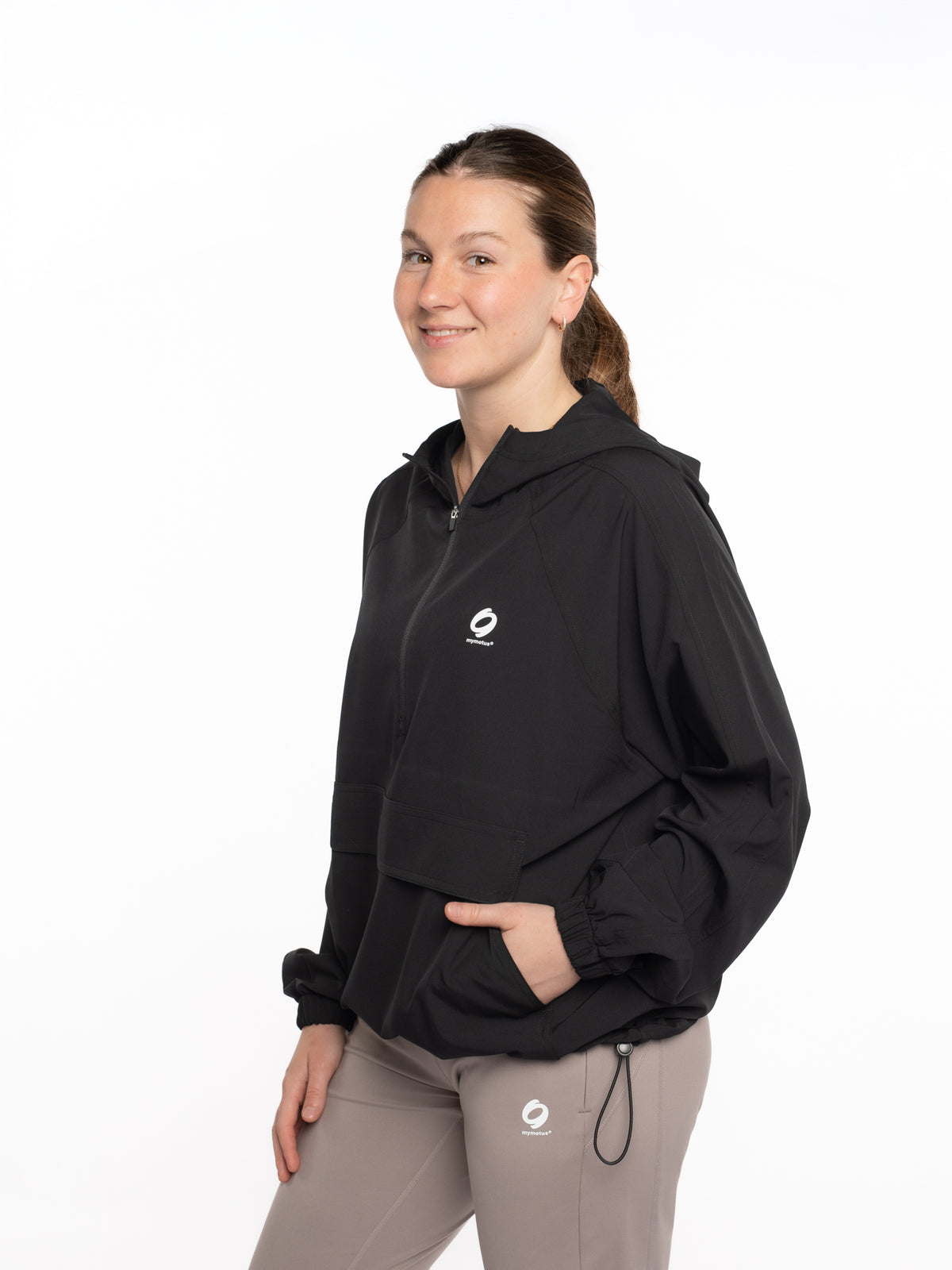 Mymotus Ladies Comfort Running pull on Jacke Black  RW33