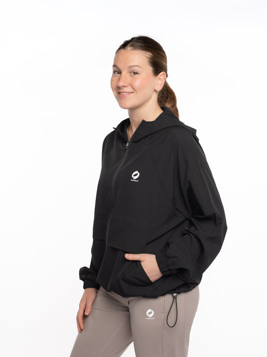 Mymotus Ladies Comfort Running pull on Jacke Black  RW33