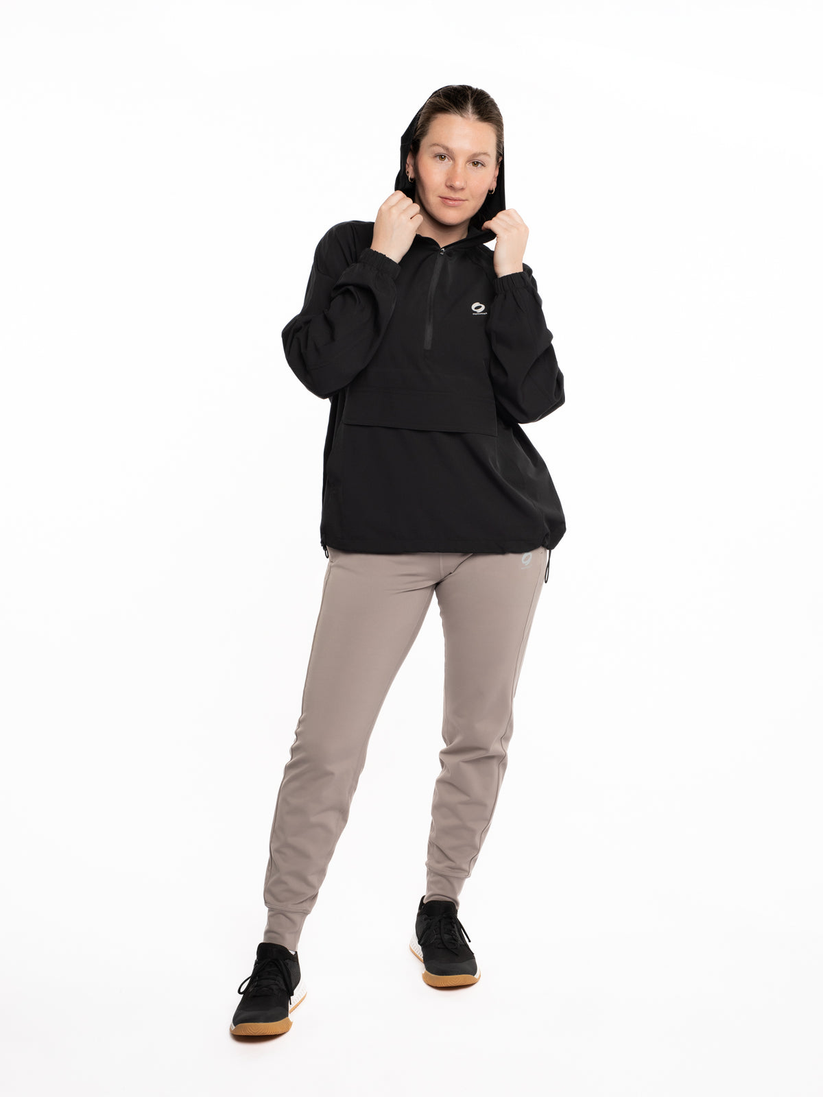 Mymotus Ladies Comfort Running pull on Jacke Black  RW33