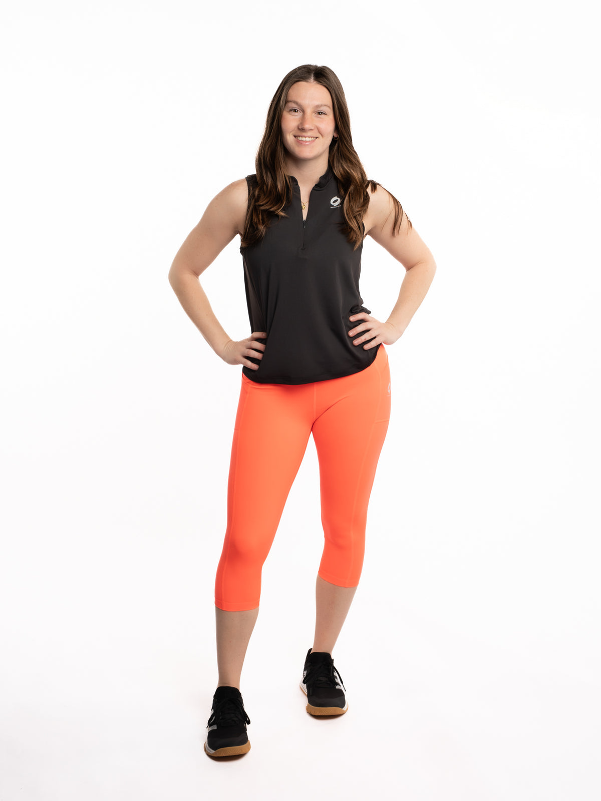 Mymotus Ladies Comfort Running Tight 3/4 Fiery Coral RW51