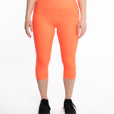 Mymotus Ladies Comfort Running Tight 3/4 Fiery Coral RW51