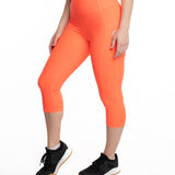Mymotus Ladies Comfort Running Tight 3/4 Fiery Coral RW51