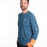 Mymotus Men Comfort Running Longsleeve Shirt Steel Blue RM35