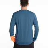 Mymotus Men Comfort Running Longsleeve Shirt Steel Blue RM35