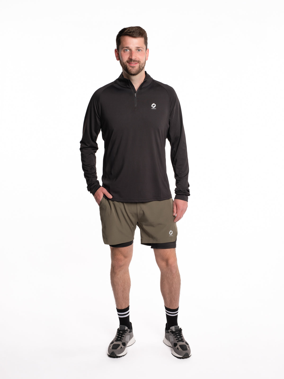 Mymotus Men Comfort Running Longsleeve Shirt Black RM36