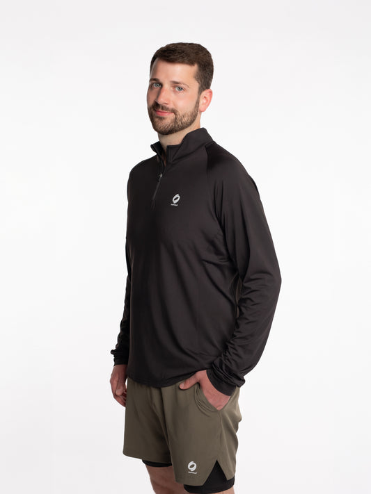Mymotus Men Comfort Running Longsleeve Shirt Black RM36