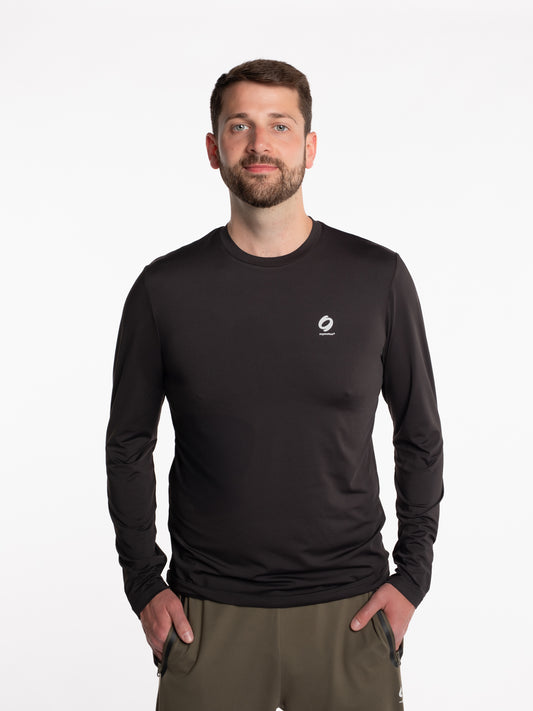 Mymotus Men Comfort Running Longsleeve Shirt Black RM35