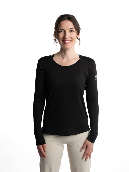 Mymotus Ladies Longsleeve Shirt Jet Black YW31 NOS