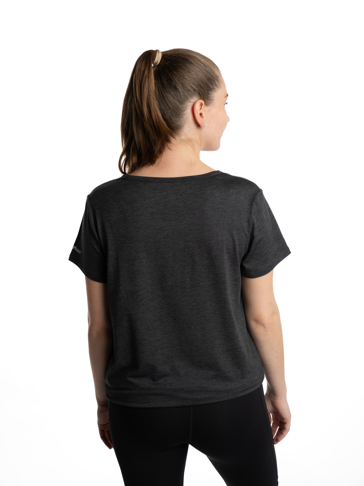 Mymotus Ladies T-Shirt black melange YW24