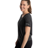 Mymotus Ladies T-Shirt black melange YW24