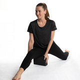 Mymotus Ladies T-Shirt black melange YW24