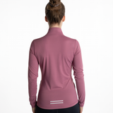 Mymotus Ladies Comfort Running Longsleeve Zip- Shirt Bordeaux RW34