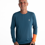 Mymotus Men Comfort Running Longsleeve Shirt Steel Blue RM35