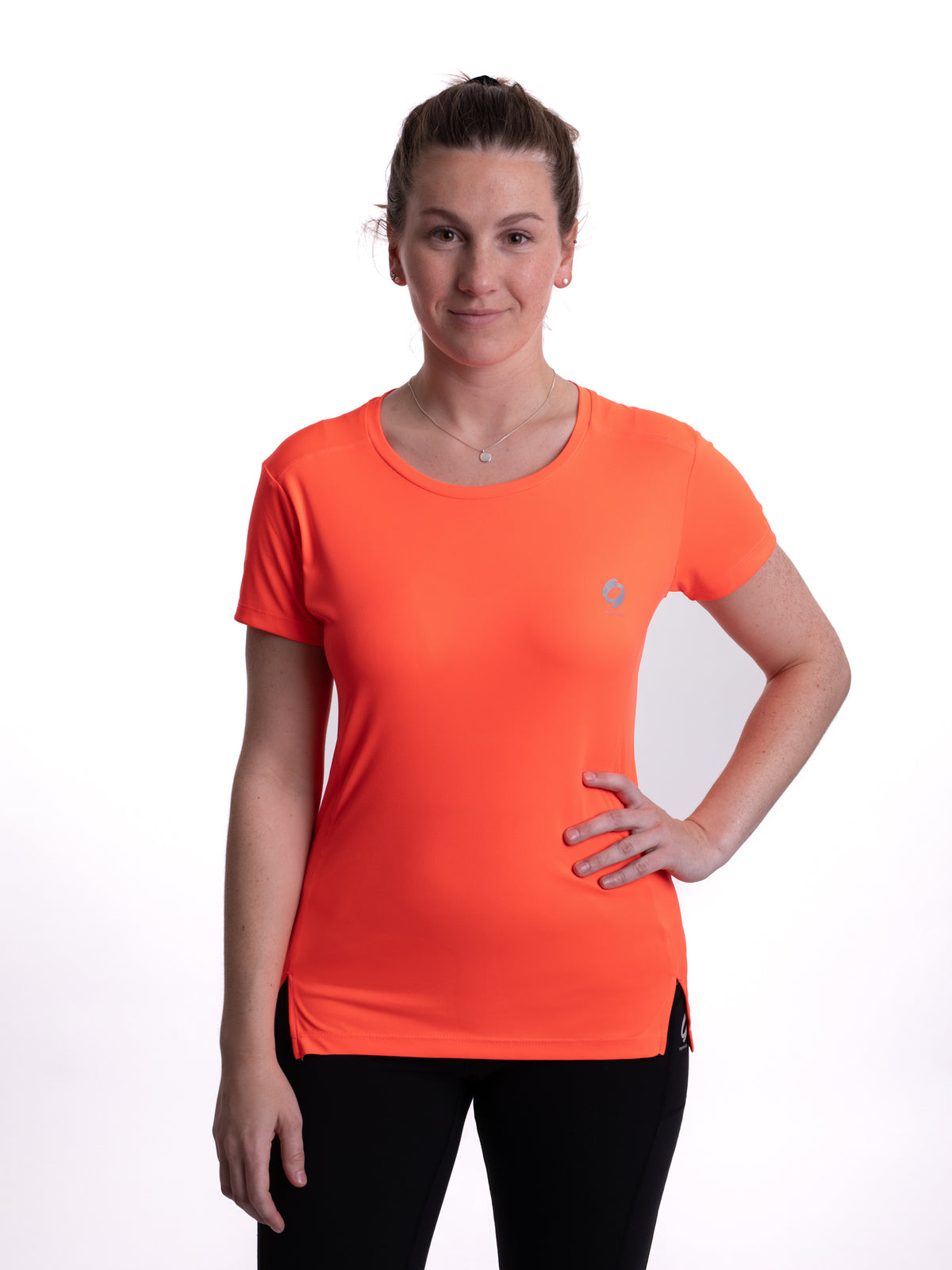 Mymotus Ladies Comfort Running T-Shirt Fiery Coral RW21