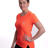 Mymotus Ladies Comfort Running T-Shirt Fiery Coral RW21