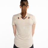 Mymotus Ladies Relaxed T-Shirt Oat Milk YW22