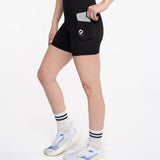 Mymotus Ladies Comfort Running Tight Short Jet Black RW61