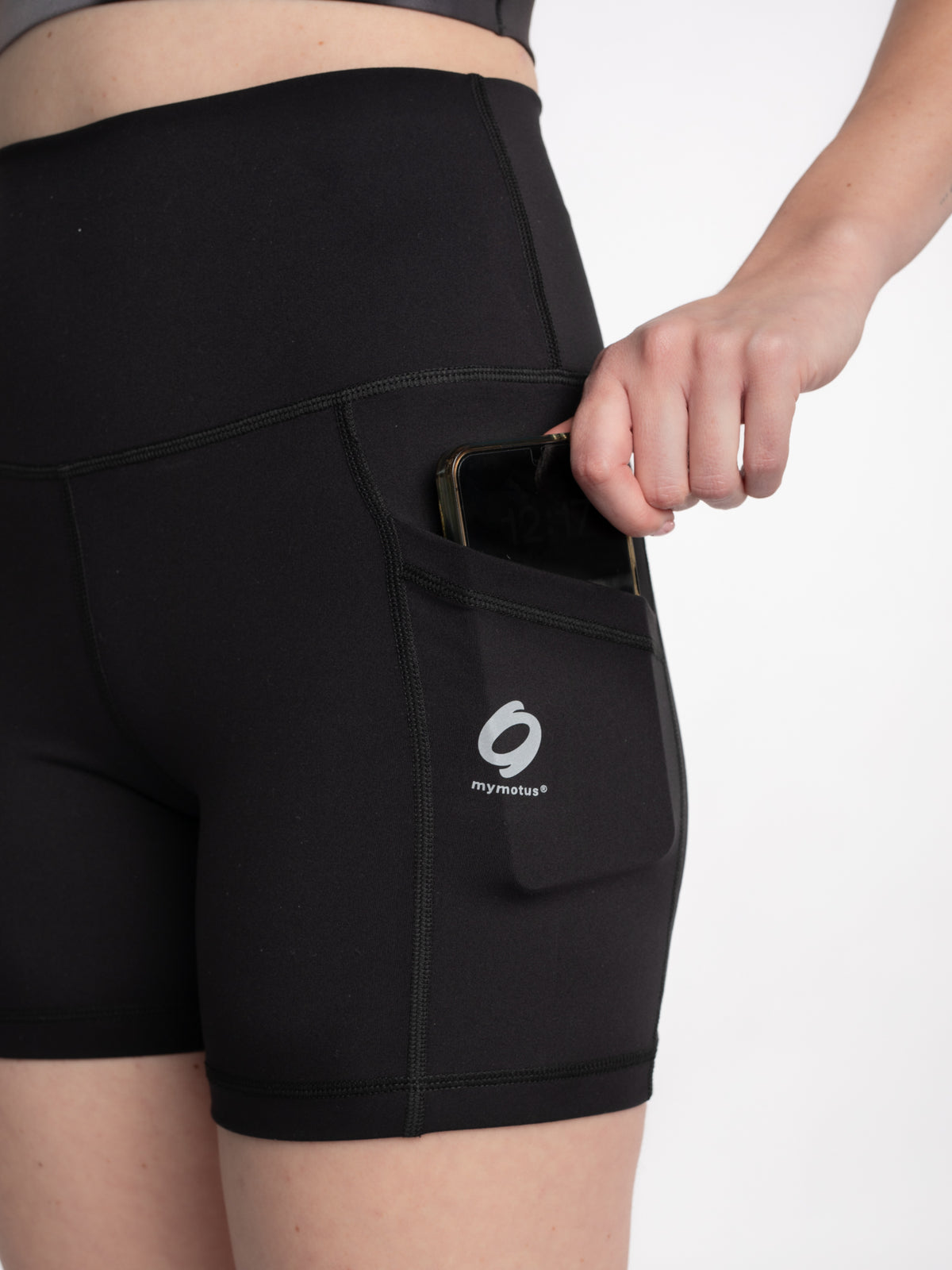 Mymotus Ladies Comfort Running Tight Short Jet Black RW61