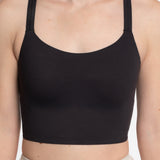 Mymotus Ladies Crop Bra Jet Black FB132
