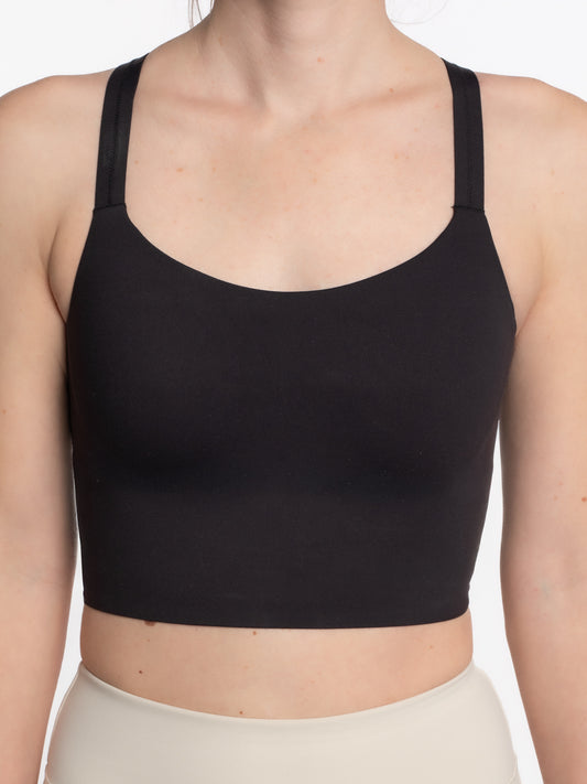 Mymotus Ladies Crop Bra Jet Black FB132
