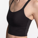 Mymotus Ladies Crop Bra Jet Black FB132