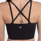 Mymotus Ladies Crop Bra Jet Black FB132